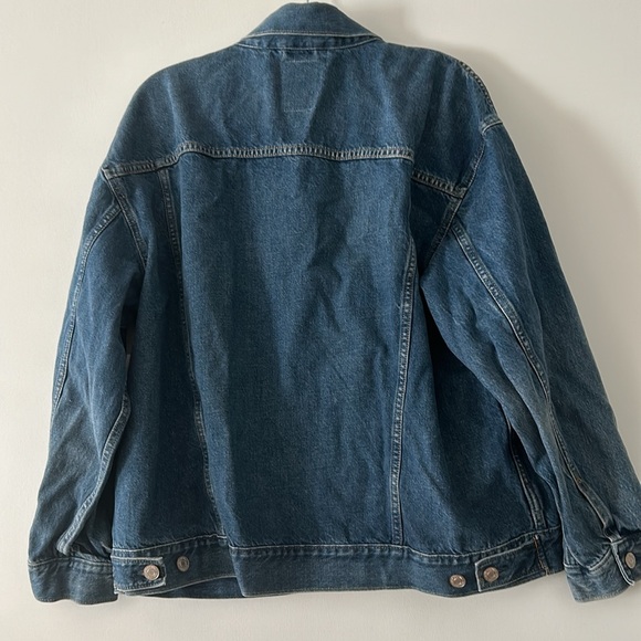 🆕 GAP Denim Trucker Jacket L Large NWT New! Blue - Picture 6 of 11
